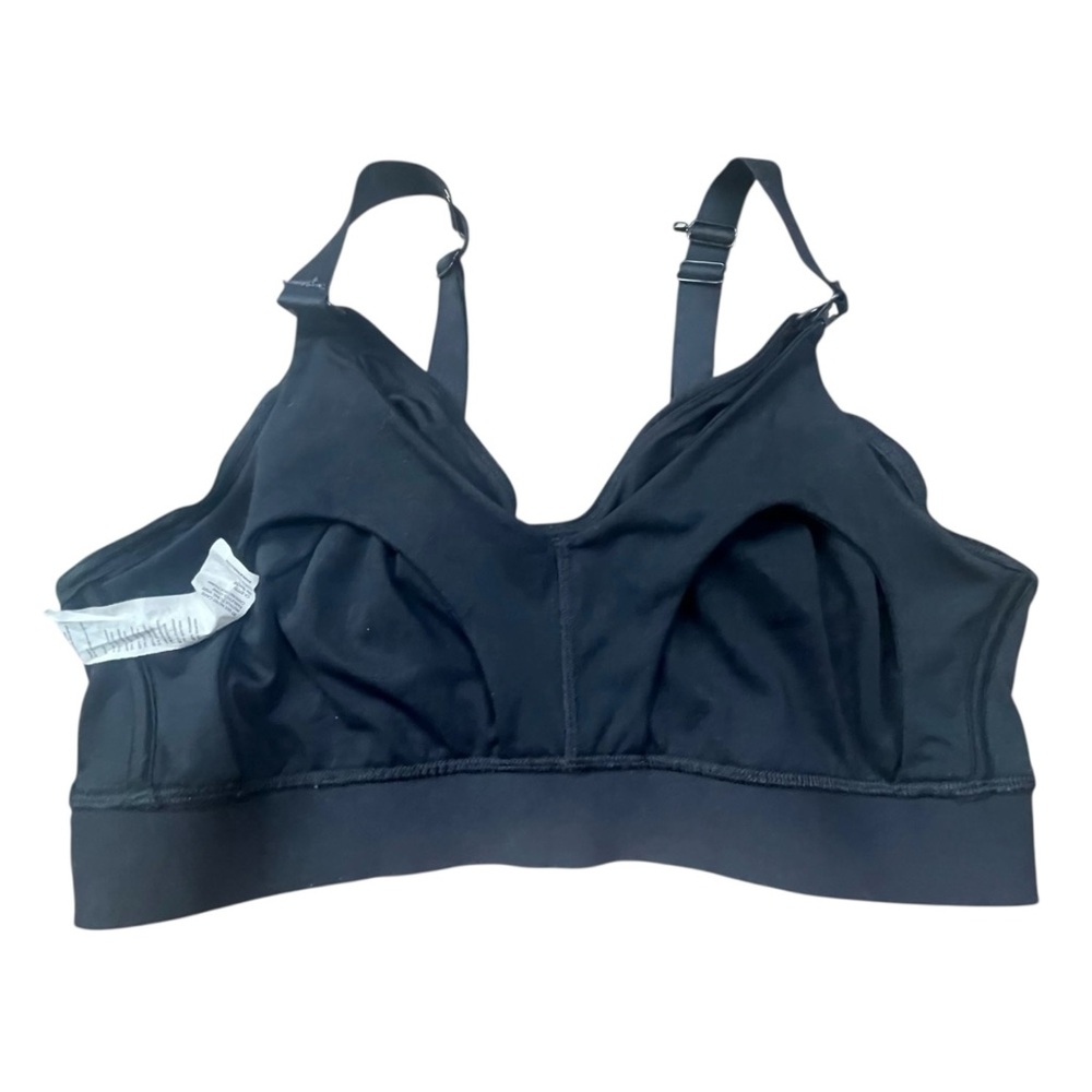 Fabletics Maternity Nursing Bra Womens XL Black Pullover Adjustable NO PADS - Picture 15 of 16